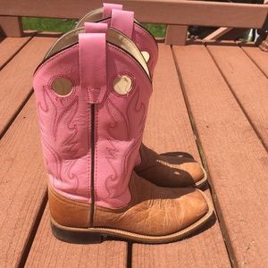Western Pink Cowgirl Boots
